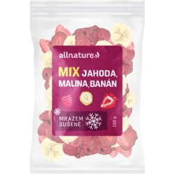 Allnature Mix lyofilizovaného ovoce jahoda malina banán 100 g