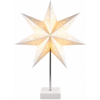 Aga Vánoční papírová LED hvězda na stojanu 45x45x67 cm – Hledejceny.cz