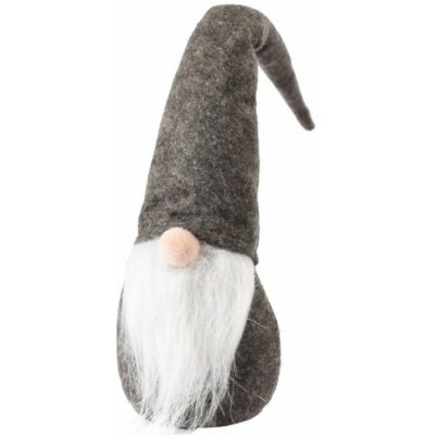 Textilomanie Vánoční skřítek WINTER GNOME 30 cm, šedý – Hledejceny.cz