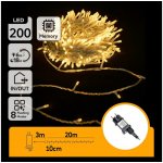 Aigostar LED Venkovní vánoční řetěz 200xLED 8 funkcí 23m IP44 teplá bílá B103031PR – Hledejceny.cz