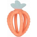 Canpol 80/400 senzorické 3D silikon kousátko jahoda tyrkysová – Zboží Mobilmania