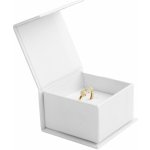 S4U Dárková krabička na prsten bílá magnetické zavírání KR0318-WH – Zboží Dáma