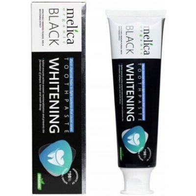 Melica Organic Bělicí bez fluoru s černým uhlím 100 ml – Hledejceny.cz