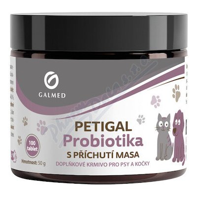 Galmed PETIGAL Probiotika s příchutí masa 100 tbl – Hledejceny.cz