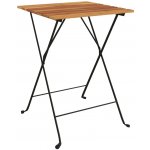 OMAXI 689896 Skládací bistro stůl 55 x 54 x 71 cm masivní teak a ocel – Hledejceny.cz
