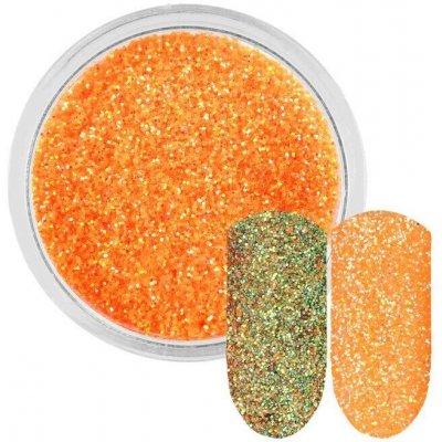Rossart Neonově oranžový třpytivý prášek 0,2 mm 3 ml – Hledejceny.cz