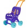 Kočárek pro panenku MAD barevný BUGGY fialový 48x41x29cm