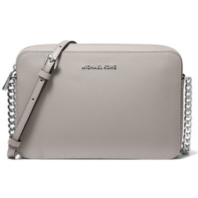 michael kors jet set crossbody pearl grey