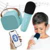 Karaoke Lalarma Bluetooth Karaoke set Mikrofon a Reproduktor Blue