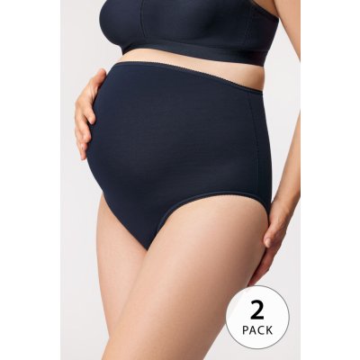 Mitex těhotenské kalhotky Mama Belly vyšší tmavěmodrá 2ks – Zboží Mobilmania