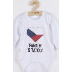 Body s potiskem New Baby Fandím s tátou – Zboží Dáma