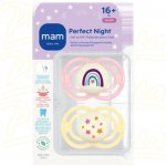 Mam dudlík Perfect Night Pink/ Yellow 2 ks – Zboží Mobilmania