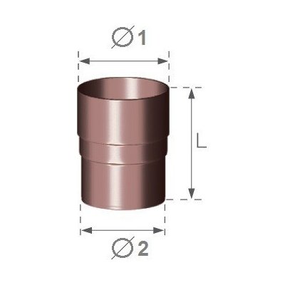 Gutta Spojka svodové roury 63 mm plast – Zbozi.Blesk.cz