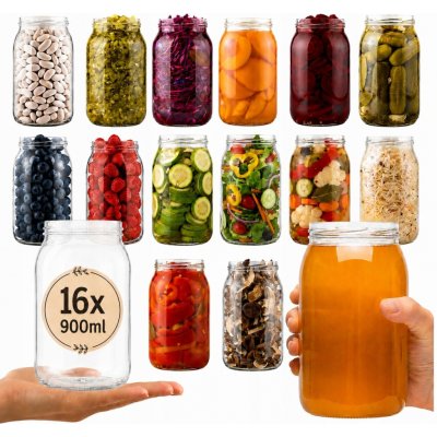 Bimberek Skleněná zavařovací sklenice bez víčka 900 ml – Hledejceny.cz