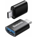 Baseus ZJJQ000001 Ingenuity Mini OTG Adaptér z USB-A na USB-C Black 6932172605643 – Zbozi.Blesk.cz