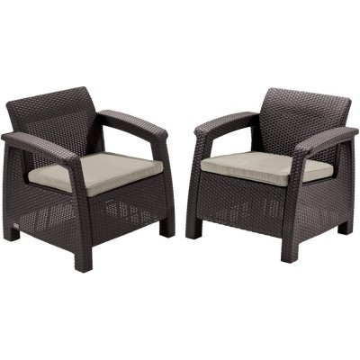 Keter Zahradní sada Corfu II DUO - Brown – Hledejceny.cz