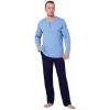 Pánské pyžamo Pánské pyžamo Anatol 503 HOTBERG L modrá světlá