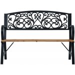 VidaXL Zahradní lavice 120 cm dřevo – Zboží Dáma