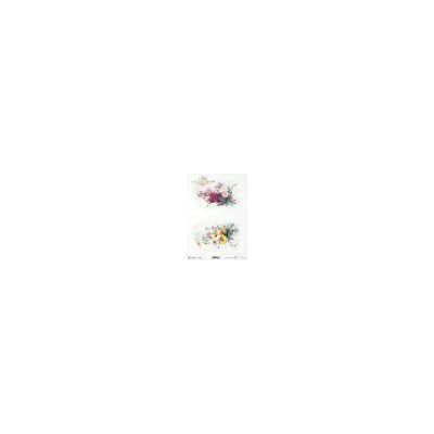 Papír rýžový A4 Jarní květy heřmánek URS9901985 – Zboží Dáma