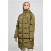 Dámský kabát Urban Classics Ladies High Neck Puffer Coat olive