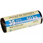 Spokar Sáčky HDPE 35 l 8 µm 50ks černé – Zboží Mobilmania