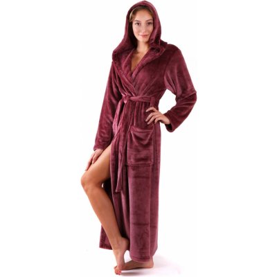 Vestis dámský župan Siena s kapucí 3156 mauve wine – Hledejceny.cz