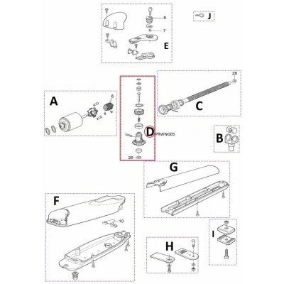 NICE PRWNG05 kit ozubených kol pro motory WINGO 24V – Zboží Mobilmania