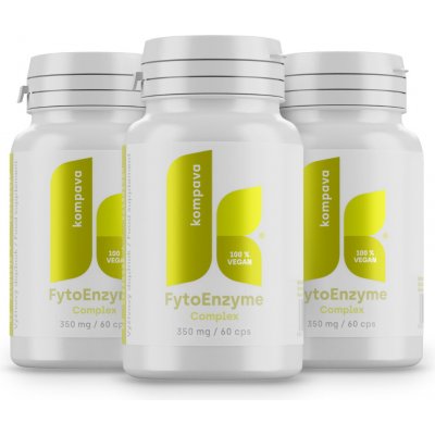 Kompava 3-balení FytoEnzyme Complex 350 mg/60 kapslí – Hledejceny.cz