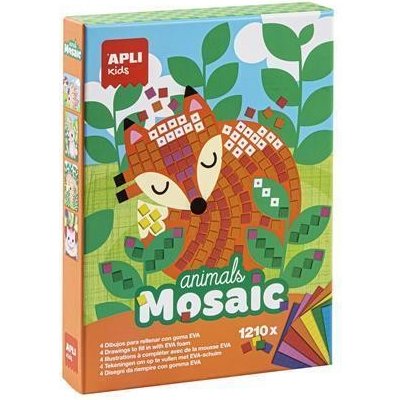 Apli Kreativní sada Animals Mosaic lesní zvířátka Kids 14289 322305 – Zboží Mobilmania