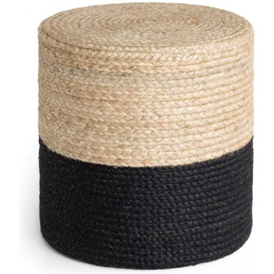Hanse Home Taburet JUTTA POUF 106237 Beige/Black 40x40 cm – Hledejceny.cz