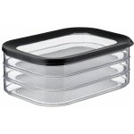 Mepal Dóza na uzeniny a sýr Modula černá 550 ml 3 vrstvý – Sleviste.cz