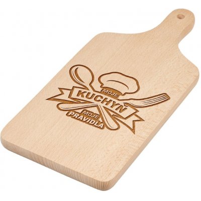 Dárkové prkénko Moje kuchyň, moje pravidla 30cm – Zboží Dáma