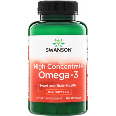 Swanson High Concentrate Omega-3 120 kapslí – Hledejceny.cz