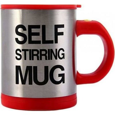 Samomíchací líný hrnek Barva: Červená – Zboží Mobilmania