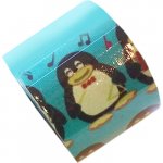 BB Tape kineziologický tejp vzor tučňák modrá dětský 5 cm x 5 m – Zboží Dáma