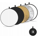 Blenda K&F Concept Fotografická blenda 5v1 kulatý reflektor 56 cm – Zboží Živě