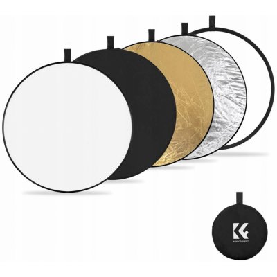 Blenda K&F Concept Fotografická blenda 5v1 kulatý reflektor 56 cm – Zboží Živě
