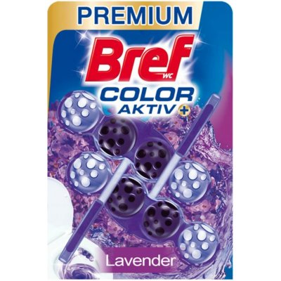 Bref Color Aktiv tuhý WC blok Lavender 2 x 50 g – Zboží Mobilmania