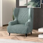 GA.I.CO bielastický potah na křeslo ušák Costina mátový 60 - 110 cm – Zboží Dáma