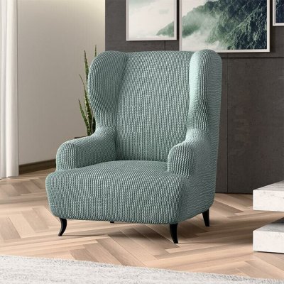 GA.I.CO bielastický potah na křeslo ušák Costina mátový 60 - 110 cm – Zboží Dáma