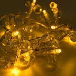 DECOLED LED světelný řetěz na baterie krystalky teple bílá 10 diod 1,3 m – Hledejceny.cz