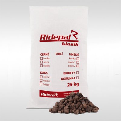 RIDEPAL Hnědé bílinské uhlí kostka pro klasická kamna 800 kg – Sleviste.cz