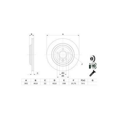 BOSCH brzdový kotouč 0 986 479 E85 – Hledejceny.cz