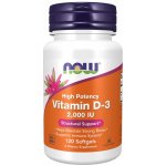 Now Foods Vitamin D3 2000 IU 120 kapslí – Hledejceny.cz