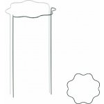 Vlnitá kruhová podpěra pro rostliny 1/2 kruhu, průměr 30 cm / výška 85 cm
