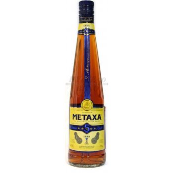 Metaxa 5* 38% 1 l (holá láhev)