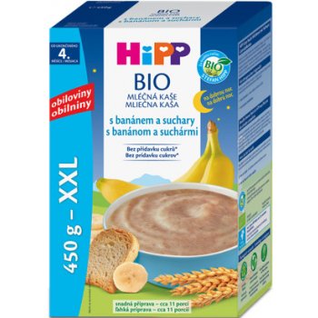 HiPP BIO Na dobrou noc s banánem a suchary 450 g