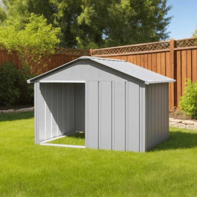 vidaXL Psí bouda šedá 116,5 x 103 x 81,5 cm – HobbyKompas.cz