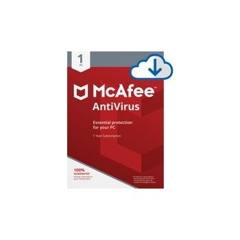 McAfee AntiVirus 1 lic. Elektronická licence (MAB00QNR1RDD)