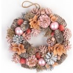 Magichome Věnec adventní růžovo-oranžový 30 cm – Hledejceny.cz